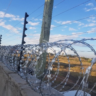 RAZOR AND ELECTRIC WIRE FENCE-image
